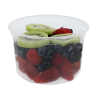 slide 1 of 1, Fresh Mixed Berries with Kiwi Slices, per lb