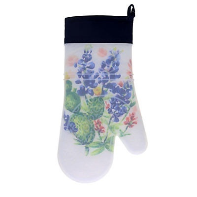 slide 1 of 1, Haven & Key Bluebonnet Cactus Oven Mitt, 1 ct