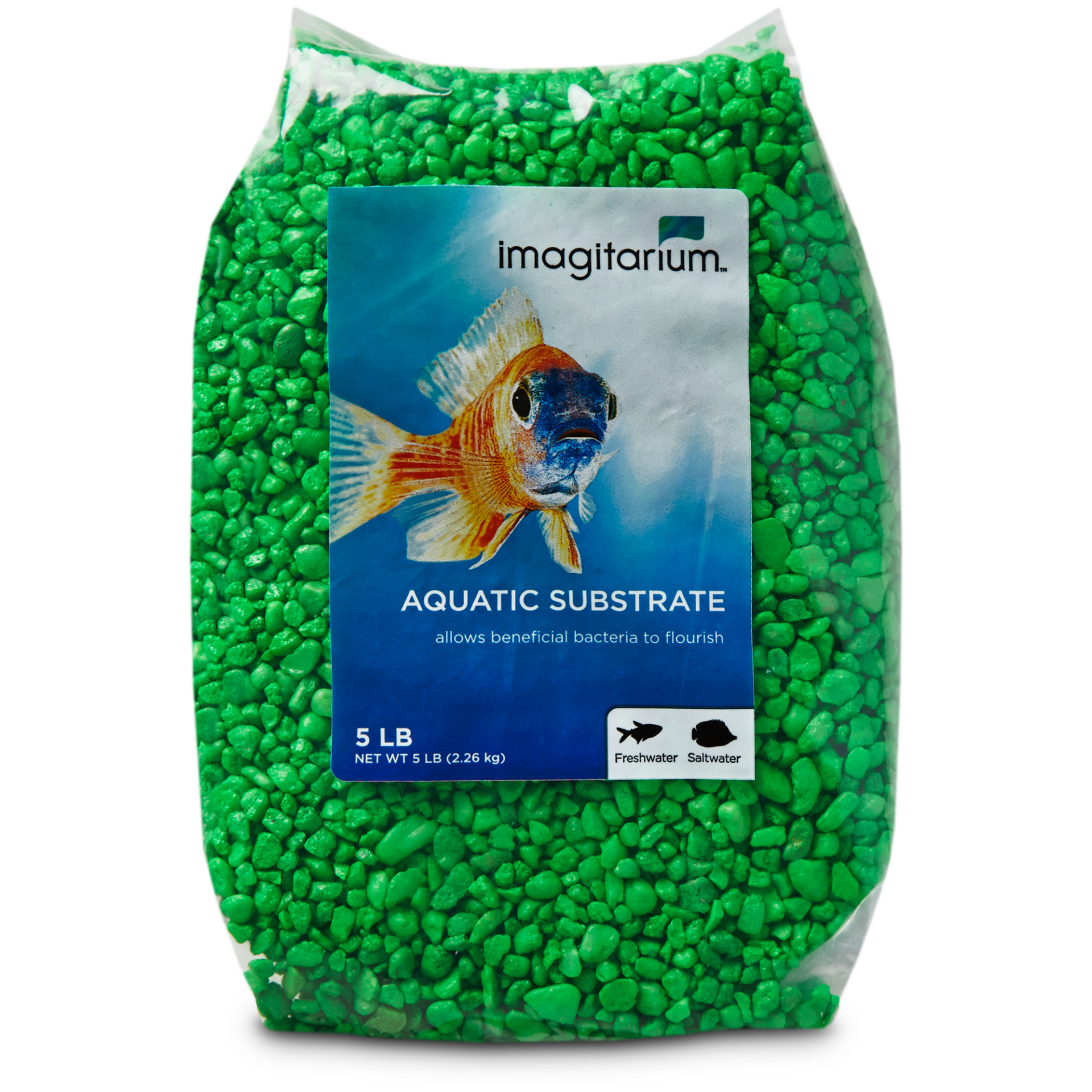 slide 1 of 1, Imagitarium Neon Green Aquarium Gravel, 