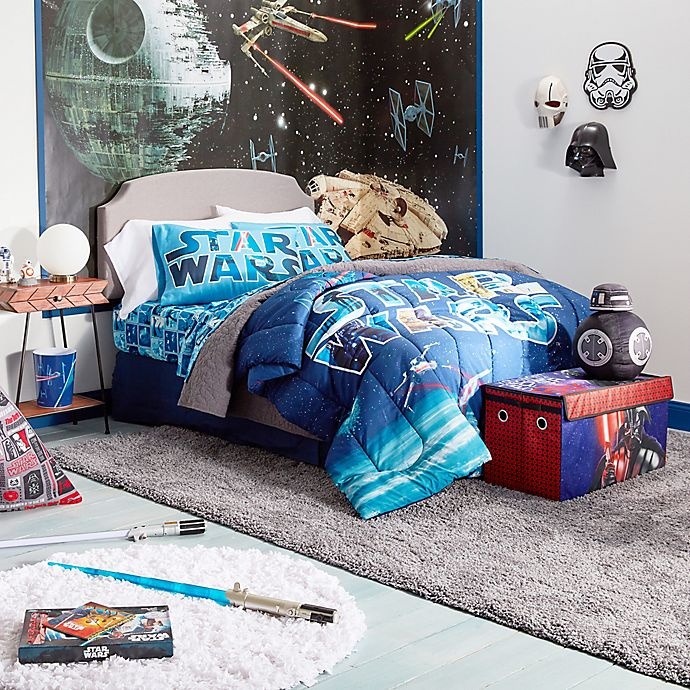 slide 1 of 1, Star Wars Space Battle Twin/Full Reversible Comforter, 1 ct