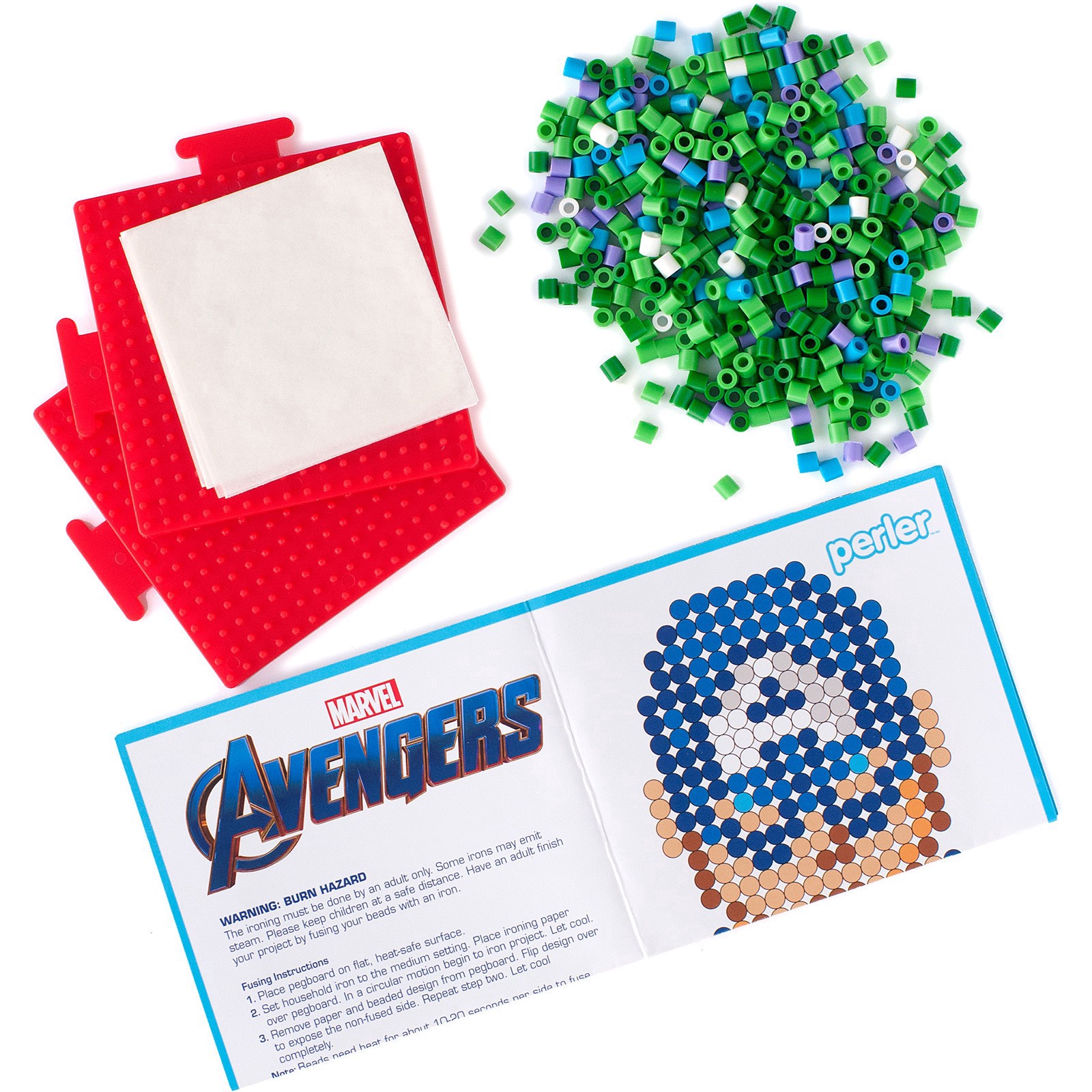slide 2 of 4, Perler Avengers Fused Bead Kit, 1 ct