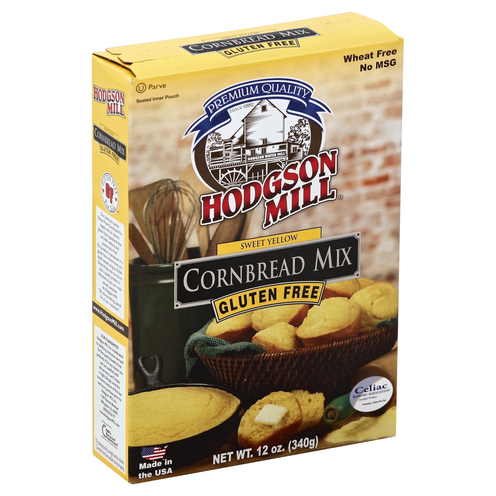 slide 1 of 4, Hodgson Mill Gluten Free Cornbread Mix, 12 oz