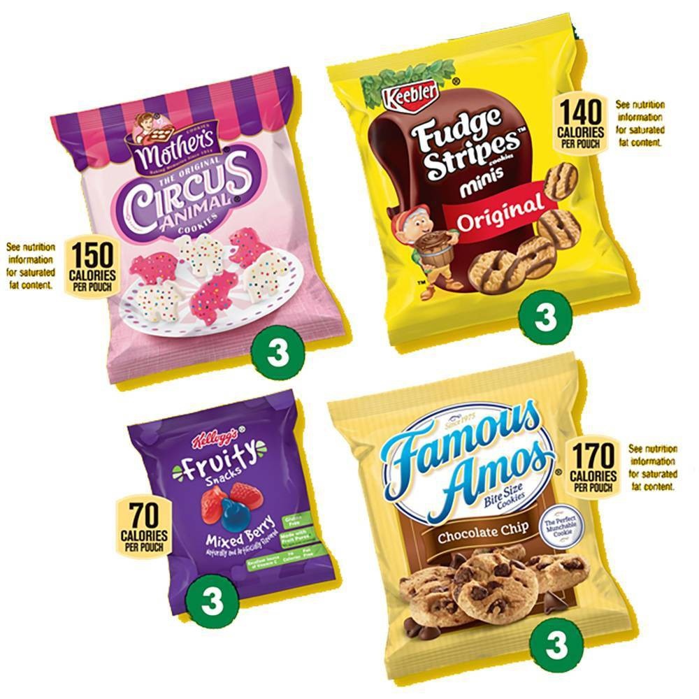 slide 3 of 3, Keebler Cookies Snacks Variety Pack, 12 ct