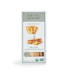 Rustic Bakery Classic Organic Flatbreads, Olive Oil & Sel Gris