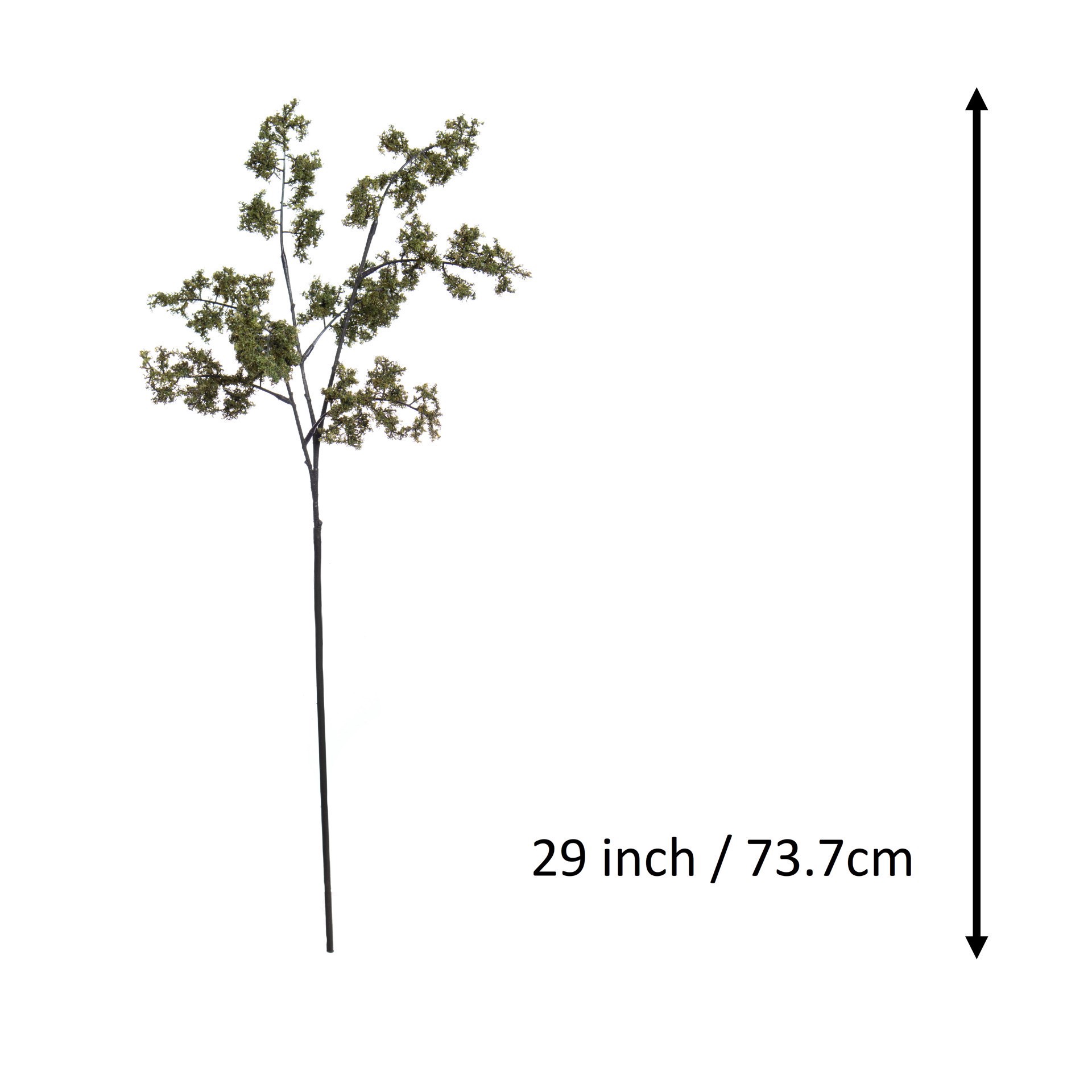 slide 3 of 3, 29" Dark Green Moss Stem By Ashland, 5 in x 3 in x 29 in