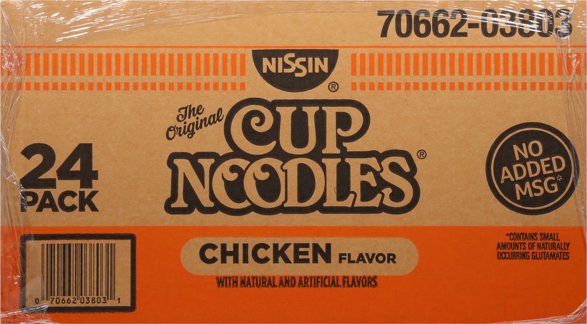 slide 5 of 13, Nissin Cup Noodles Chicken Flavor Ramen Noodle Soup 24 - 2.25 oz Cups, 24 ct