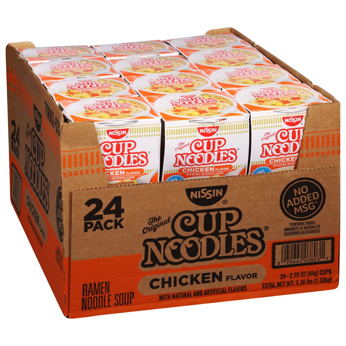 slide 11 of 13, Nissin Cup Noodles Chicken Flavor Ramen Noodle Soup 24 - 2.25 oz Cups, 24 ct