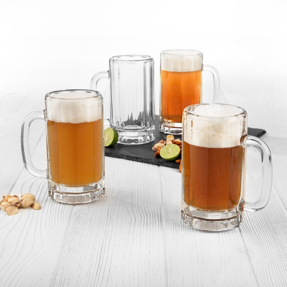 slide 2 of 3, Dash Of That Beer Stein Mugs Glassware Set, 4 ct