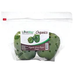 Fresh Organic Green Bell Peppers