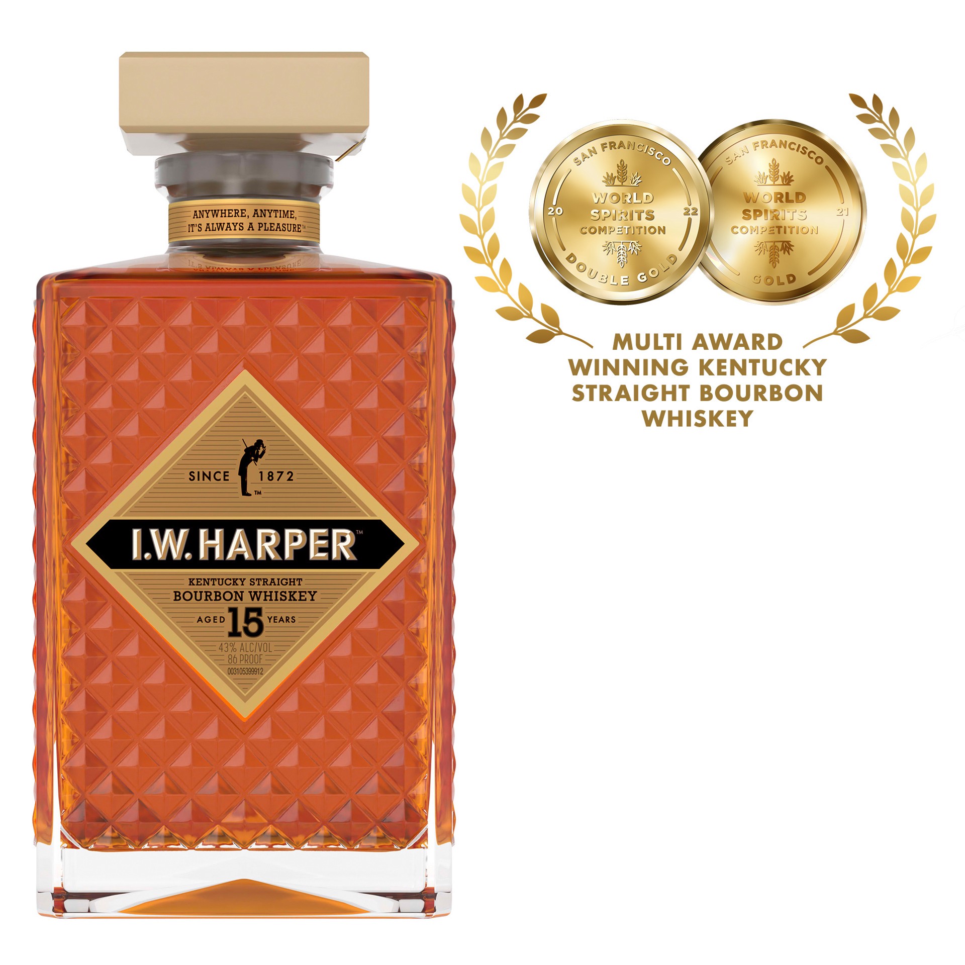 slide 8 of 9, I.W. Harper 15 Year Old Kentucky Straight Bourbon Whiskey, 750 mL, 750 ml