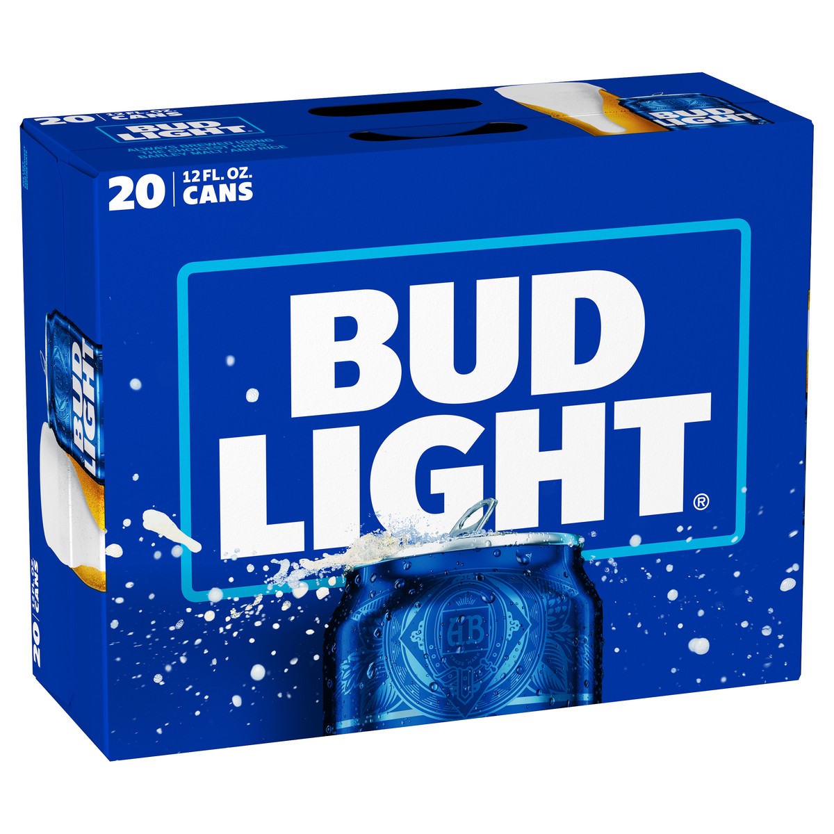 slide 5 of 11, Bud Light American Lager Beer 20 Pack, 12 fl oz. Can, 20 ct; 12 oz
