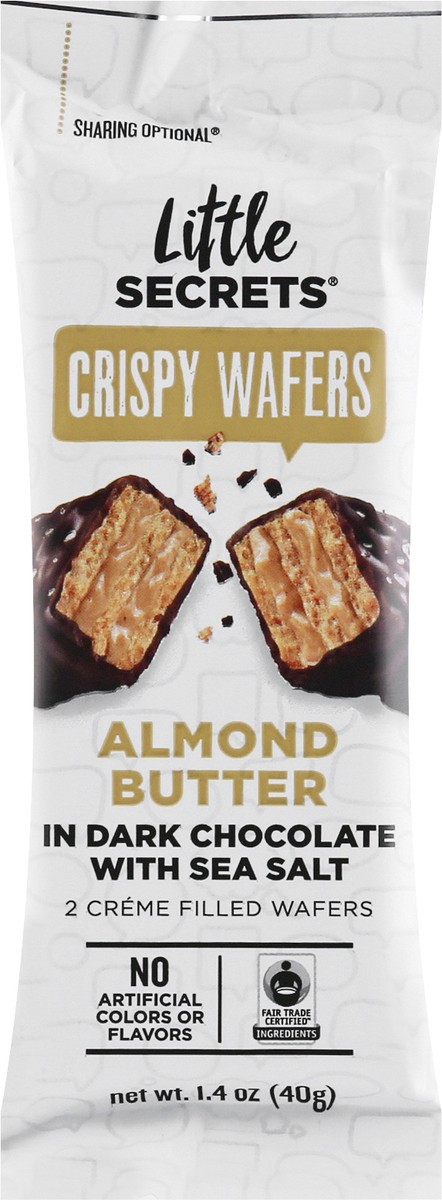 slide 1 of 11, Little Secrets Almond Butter Dark Choc Wafer, 1.4 oz