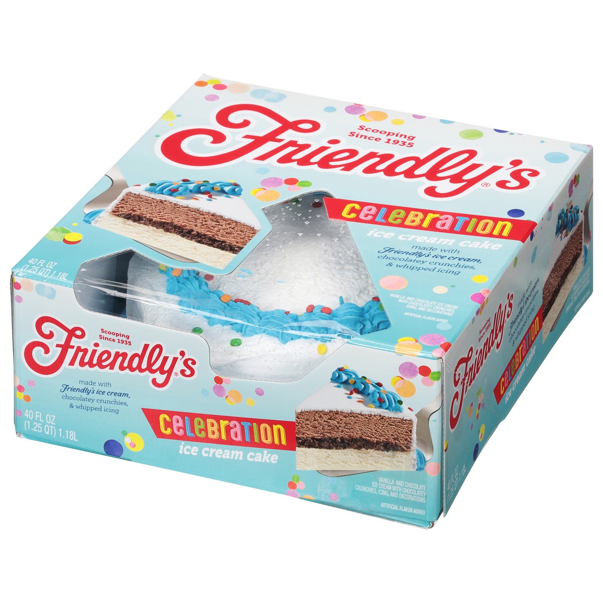 slide 7 of 11, Friendly's Premium Celebration Ice Cream Cake 40 fl oz, 40 fl oz