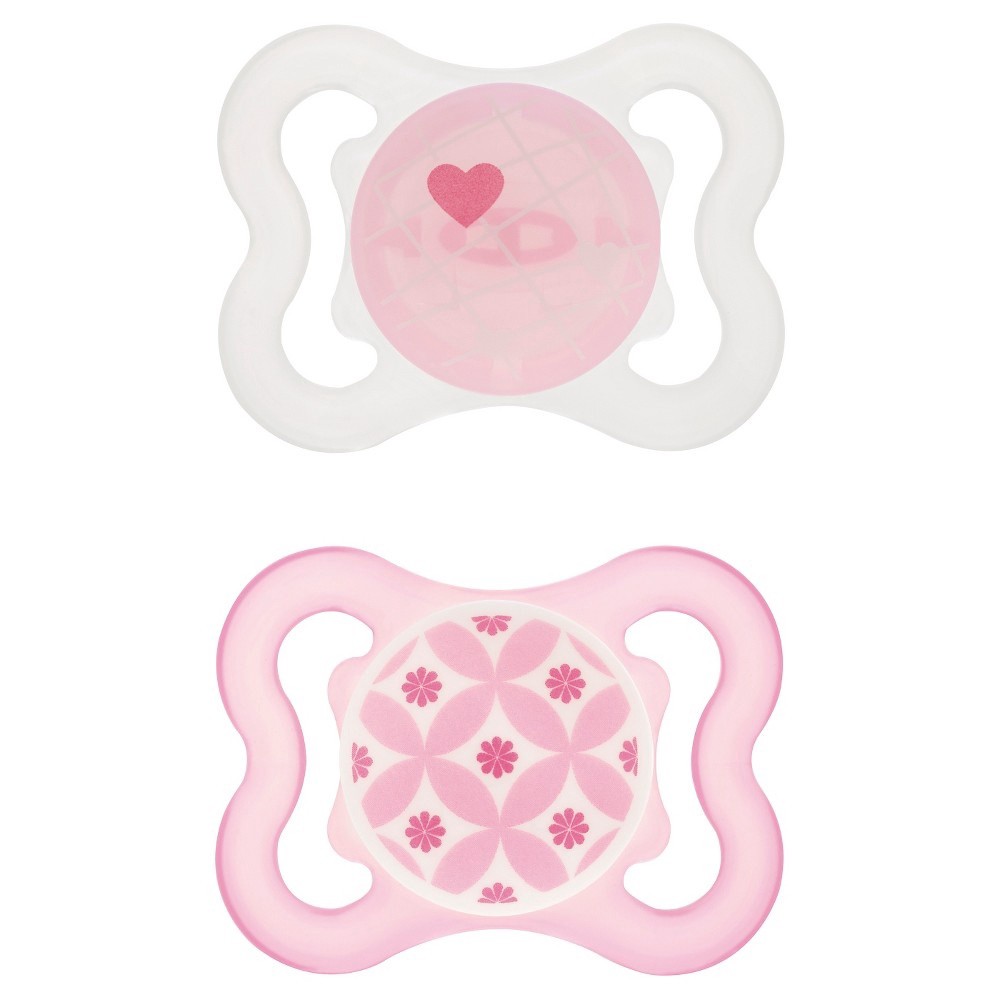 slide 2 of 3, MAM Sensitive Skin Mini Air Orthodontic Pacifier, 0-6 Months, 2 ct
