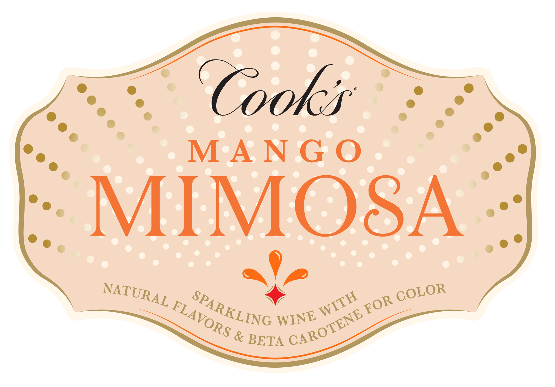 slide 9 of 9, Cook's Mango Mimosa California Sparkling White Wine, 750 mL Bottle, 25.35 fl. oz