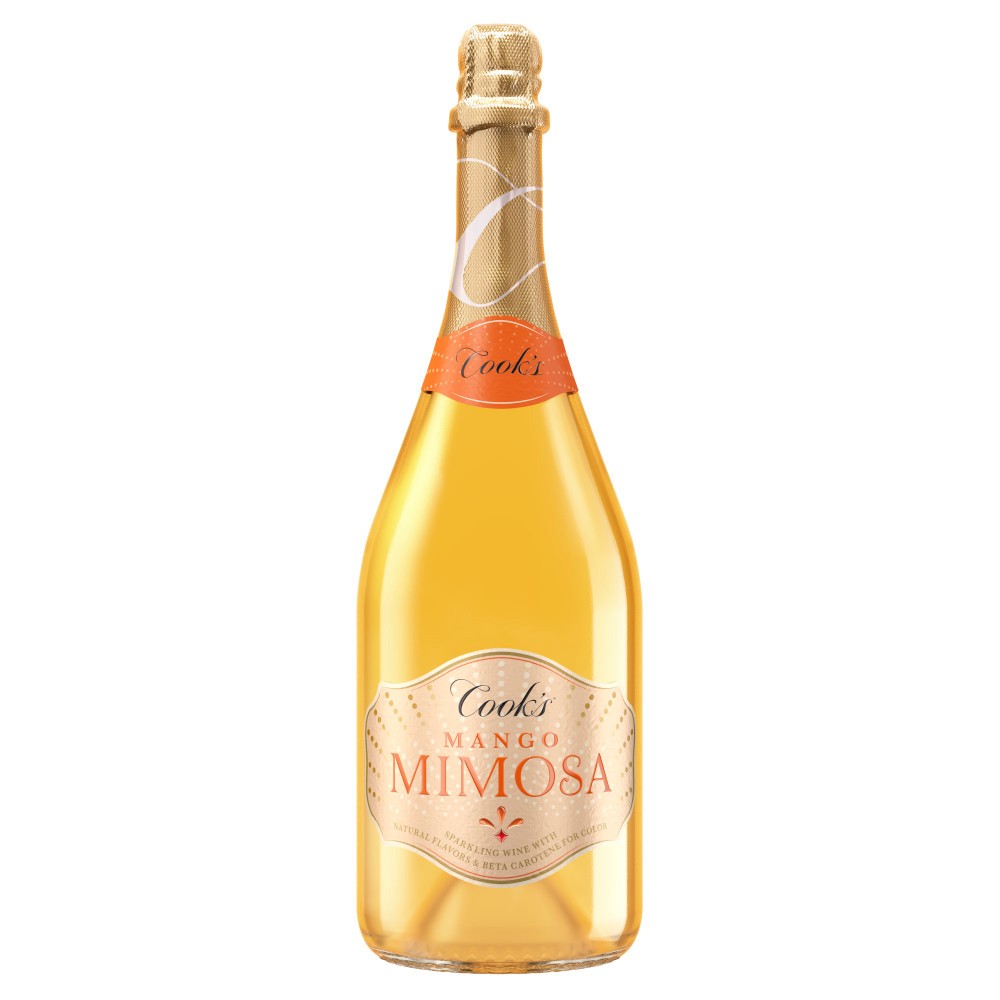 slide 1 of 9, Cook's Mango Mimosa California Sparkling White Wine, 750 mL Bottle, 25.35 fl. oz