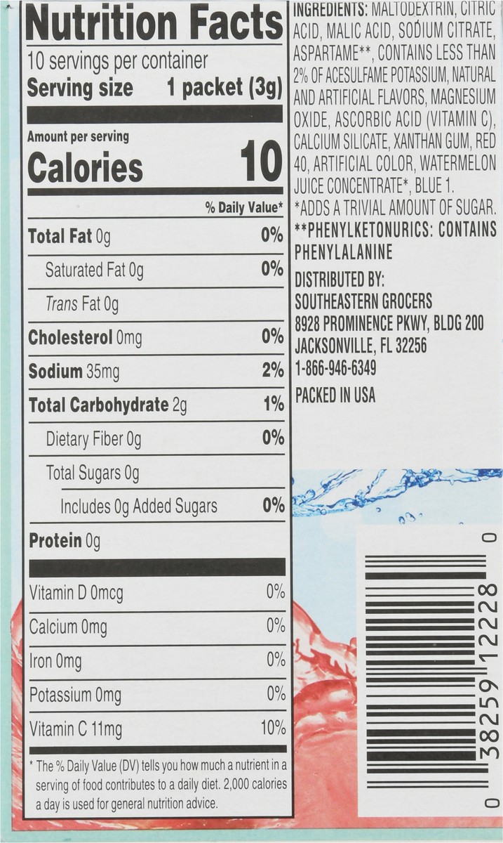 slide 11 of 13, SE Grocers Stwbry Wtrmln Drk Mx- 10 ct, 10 ct