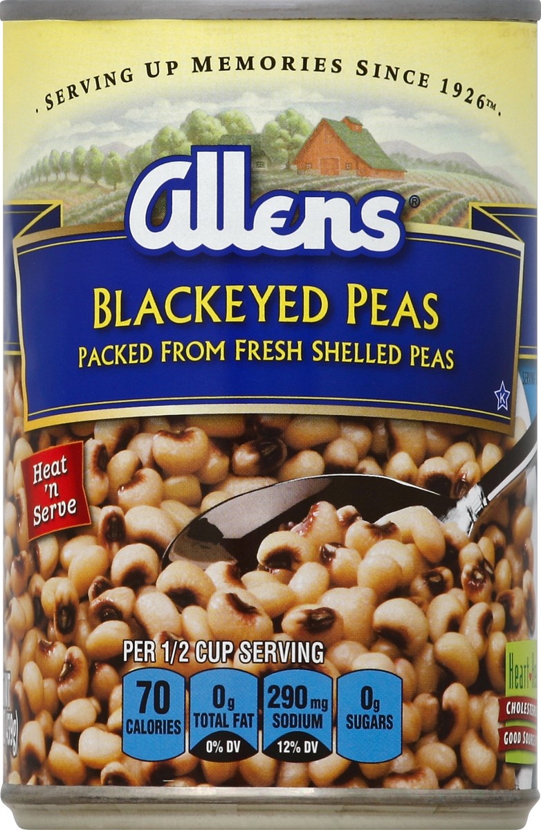 slide 2 of 2, Allens Black Eyed Peas, 15.5 oz