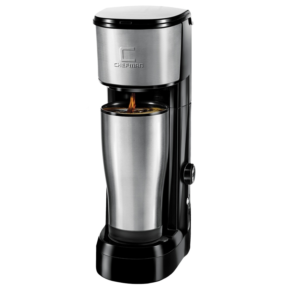 slide 1 of 1, Chefman InstaBrew Single-Serve K-Cup Coffee Maker - Black RJ39-V2-BTW, 1 ct