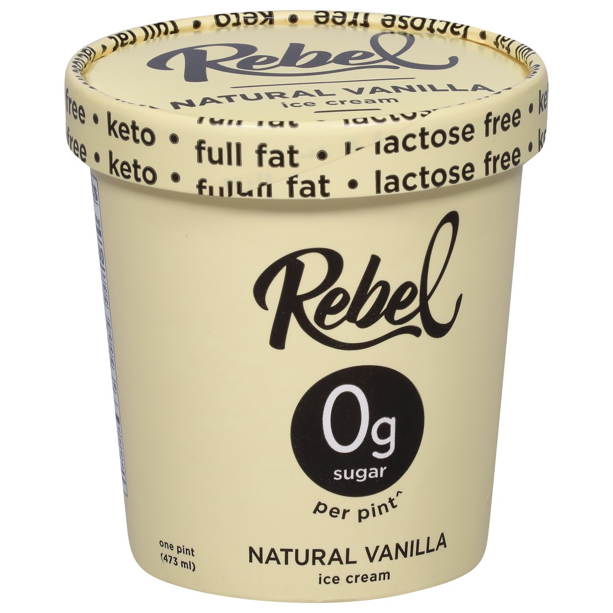 slide 3 of 9, Rebel Natural Vanilla Ice Cream 1 pt, 1 pint