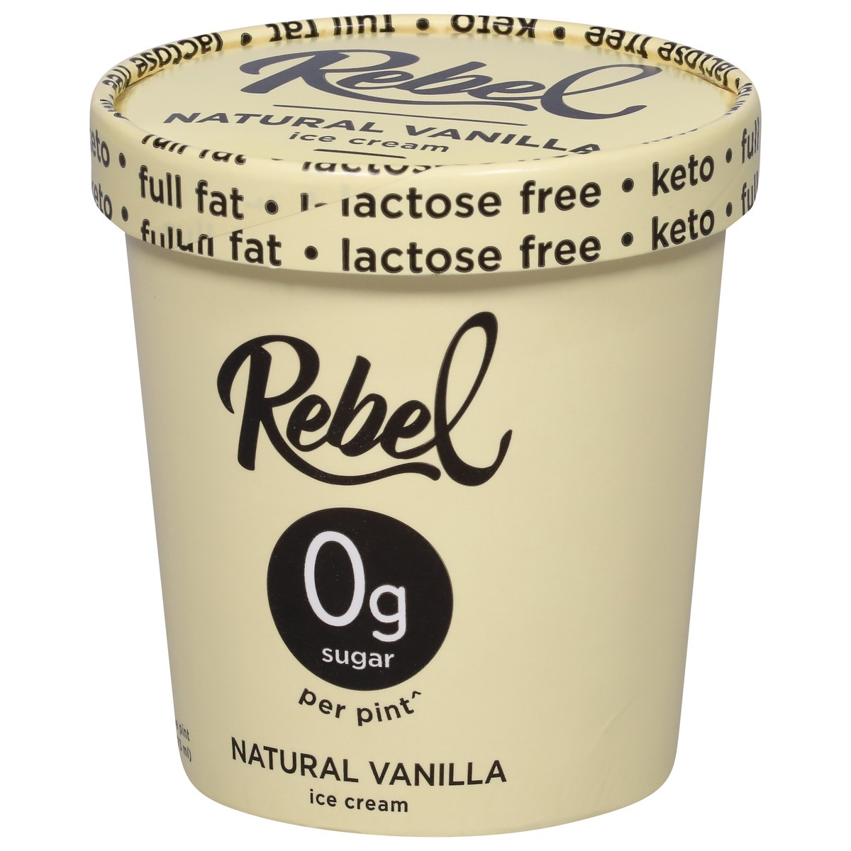 slide 5 of 9, Rebel Natural Vanilla Ice Cream 1 pt, 1 pint