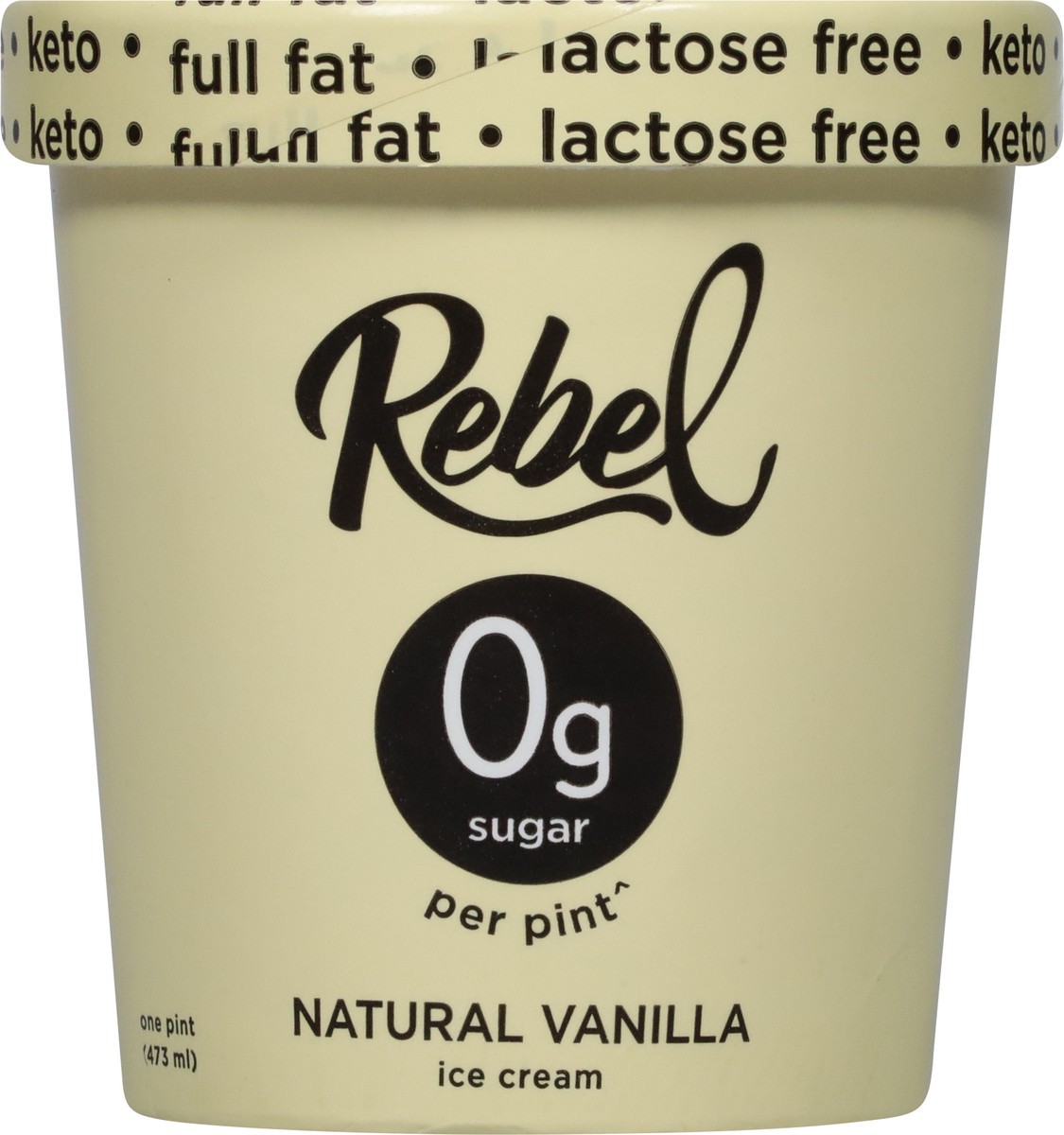 slide 6 of 9, Rebel Natural Vanilla Ice Cream 1 pt, 1 pint