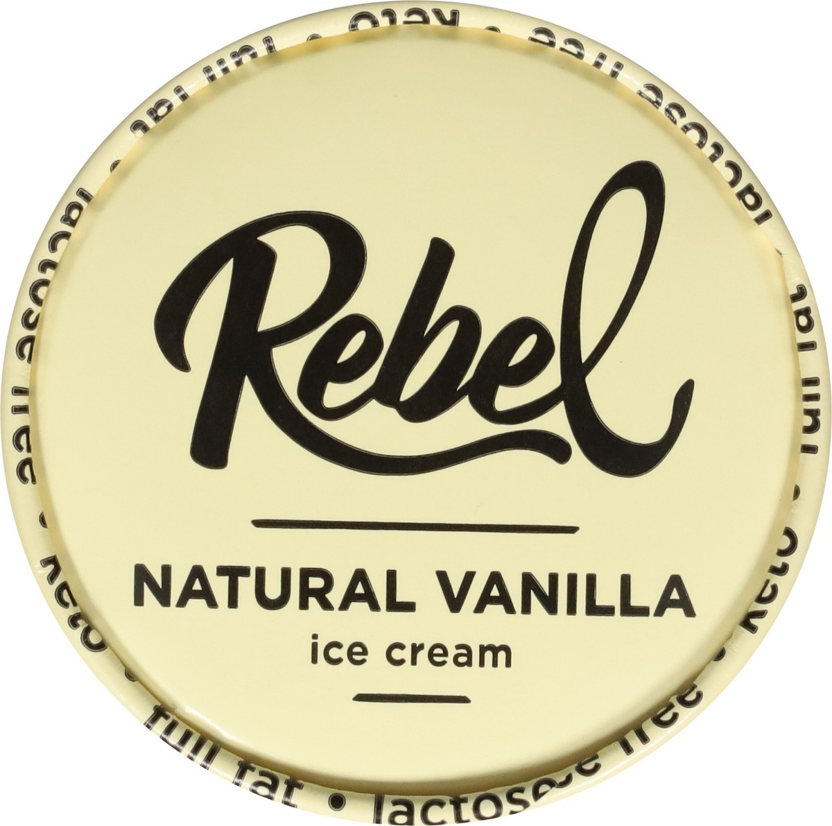 slide 9 of 9, Rebel Natural Vanilla Ice Cream 1 pt, 1 pint