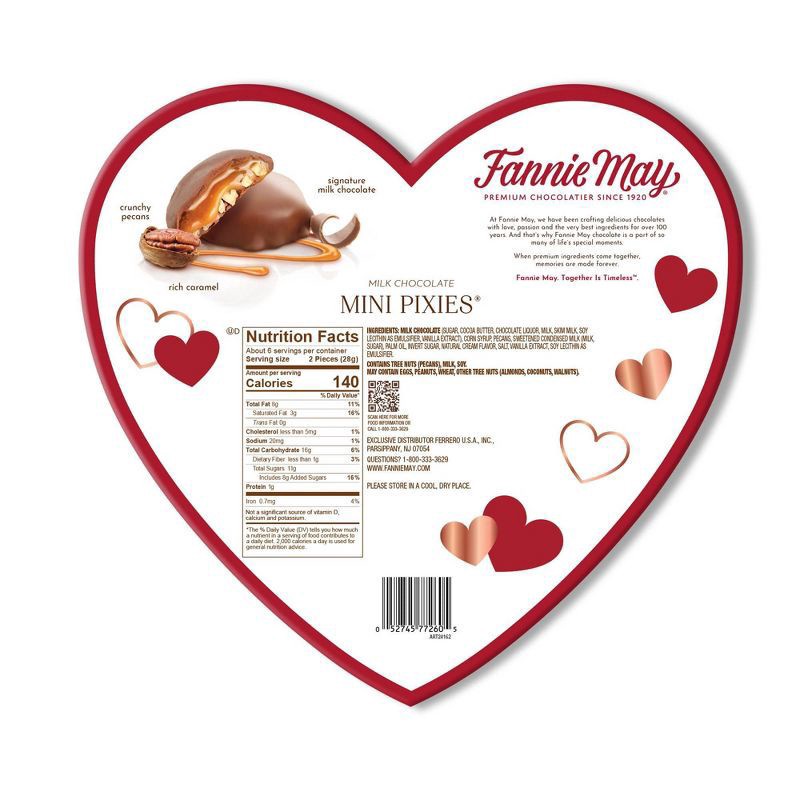 slide 3 of 4, Fannie May Valentine's Mini Pixie Heart Box - 6.1oz, 6.1 oz