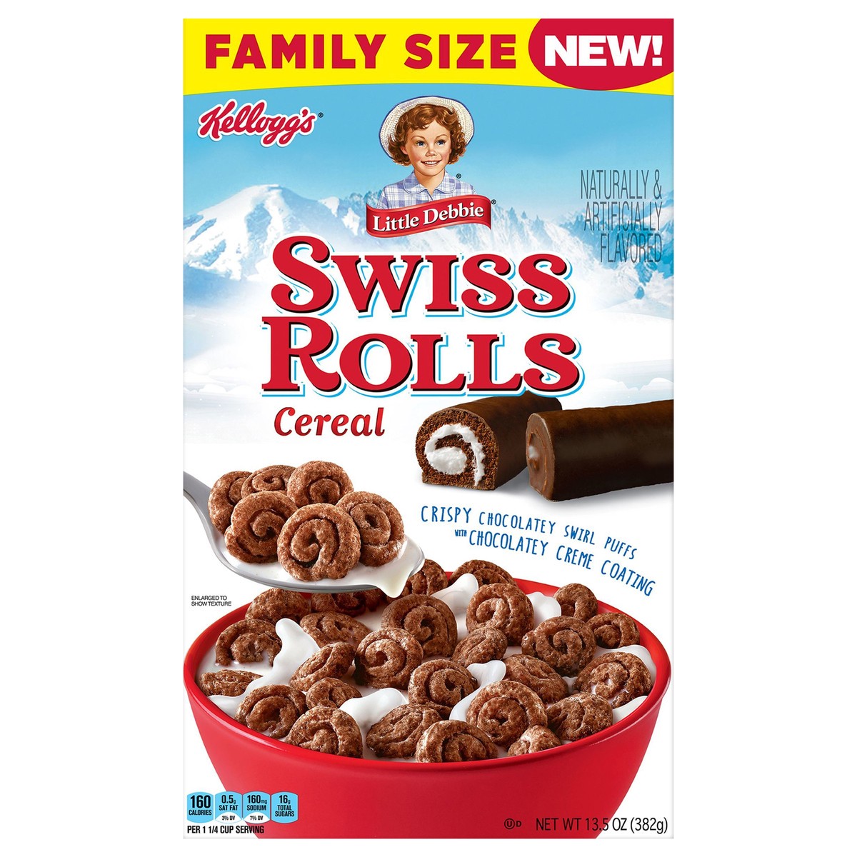 Little Debbie Kellogg's Litte Debbie Swiss Rolls Cold Breakfast Cereal ...