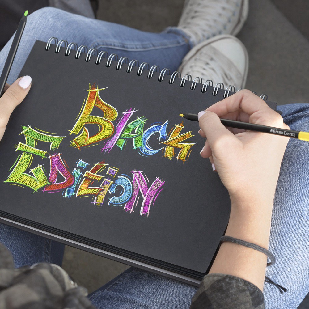 slide 2 of 4, Faber-Castell Black Edition Colored Pencils, 1 ct