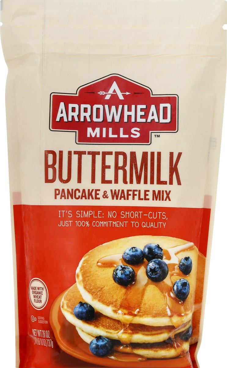 slide 9 of 10, Arrowhead Mills Organic Buttermilk Pancake & Waffle Mix, 26 oz