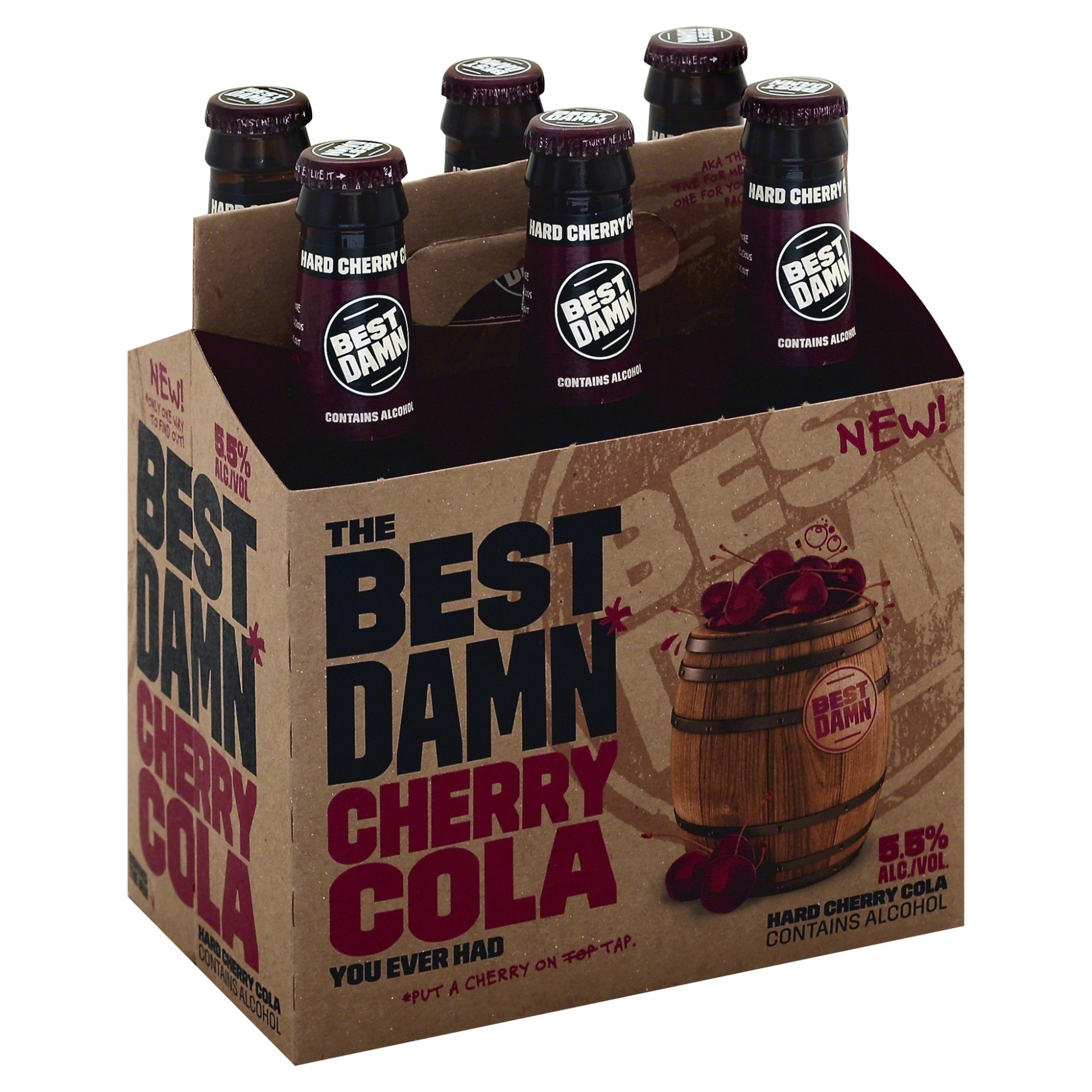 slide 1 of 4, Best Damn Hard Cherry Cola - 6 ct; 12 fl oz, 6 ct; 12 fl oz