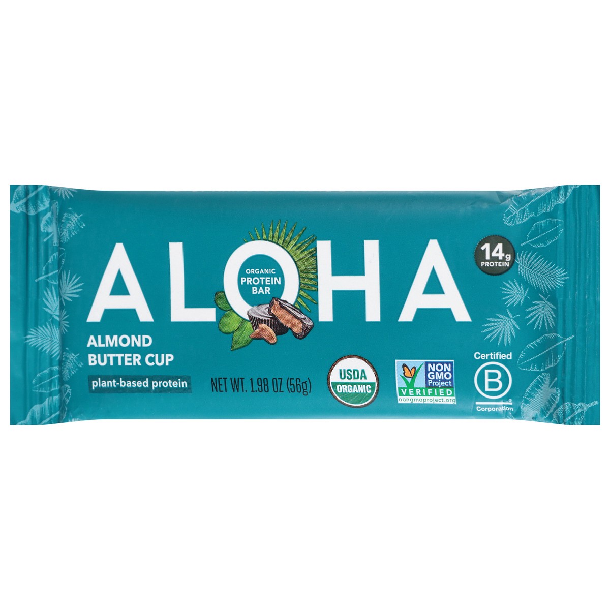 slide 3 of 4, Aloha Organic Almond Butter Cup Protein Bar 1.98 oz, 1.98 oz