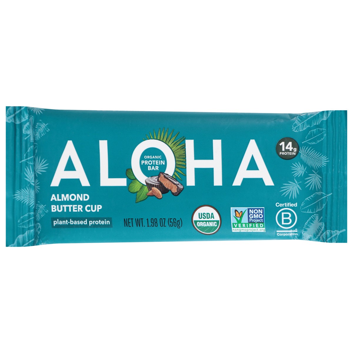 slide 2 of 4, Aloha Organic Almond Butter Cup Protein Bar 1.98 oz, 1.98 oz