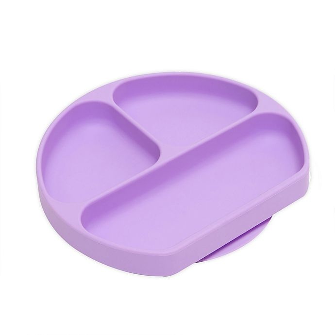 slide 1 of 3, Bumkins Silicone Grip Toddler Dish - Lavender, 1 ct