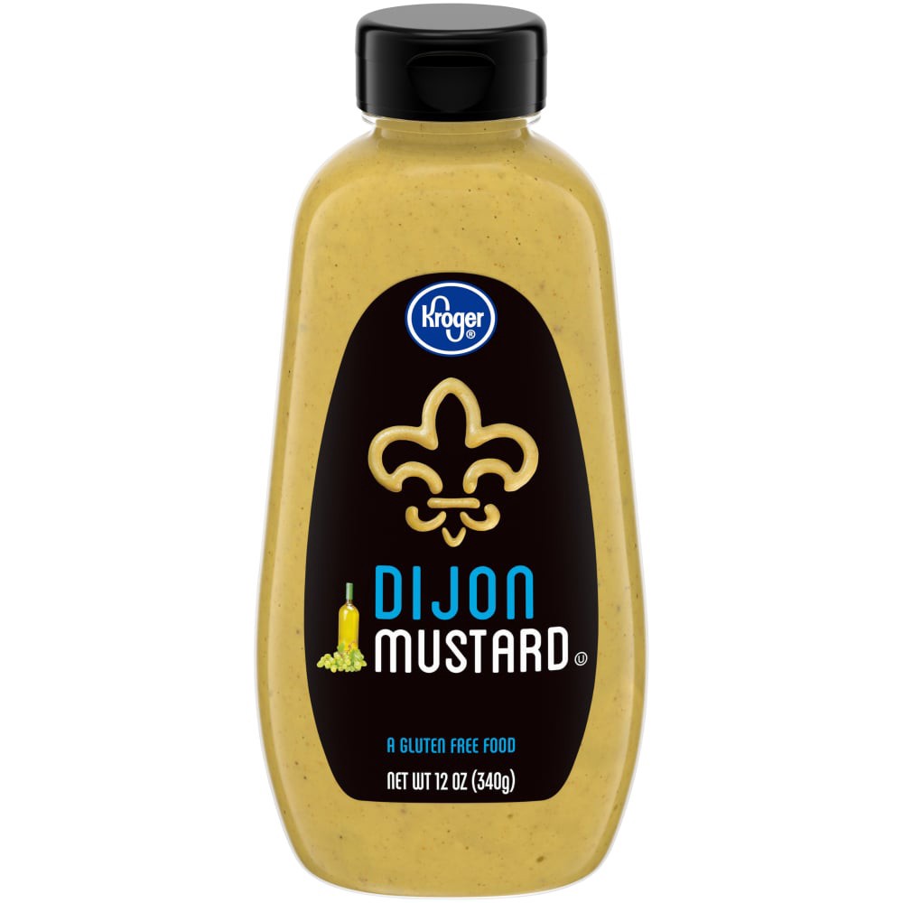 slide 1 of 4, Kroger Dijon Mustard, 12 oz