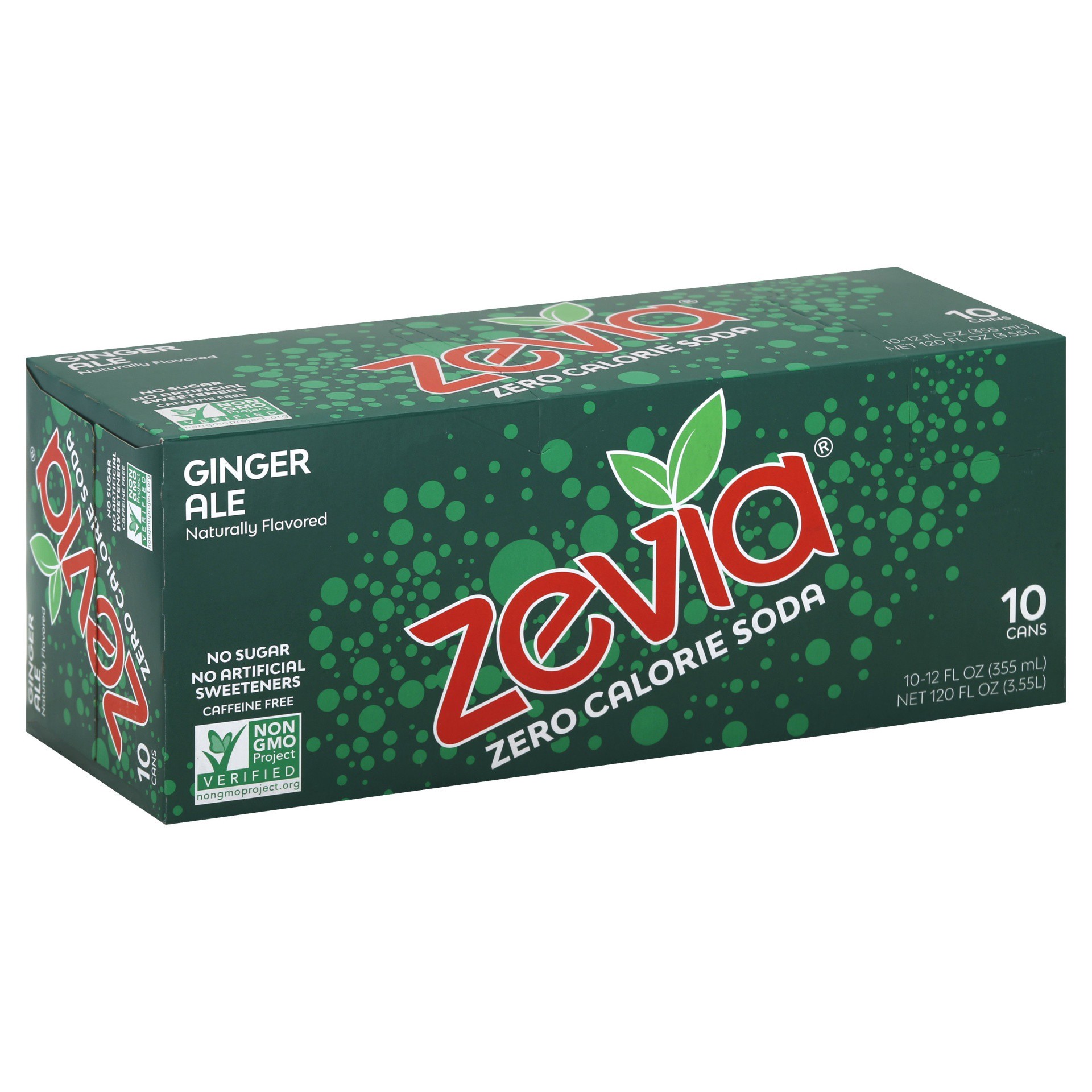 slide 1 of 8, Zevia Zero Calorie Ginger Ale - 10 ct; 12 oz, 10 ct; 12 fl oz