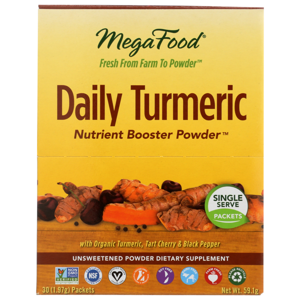 slide 1 of 1, Mega Food Daily Turmeric Box, 30 ct; 1.97 oz