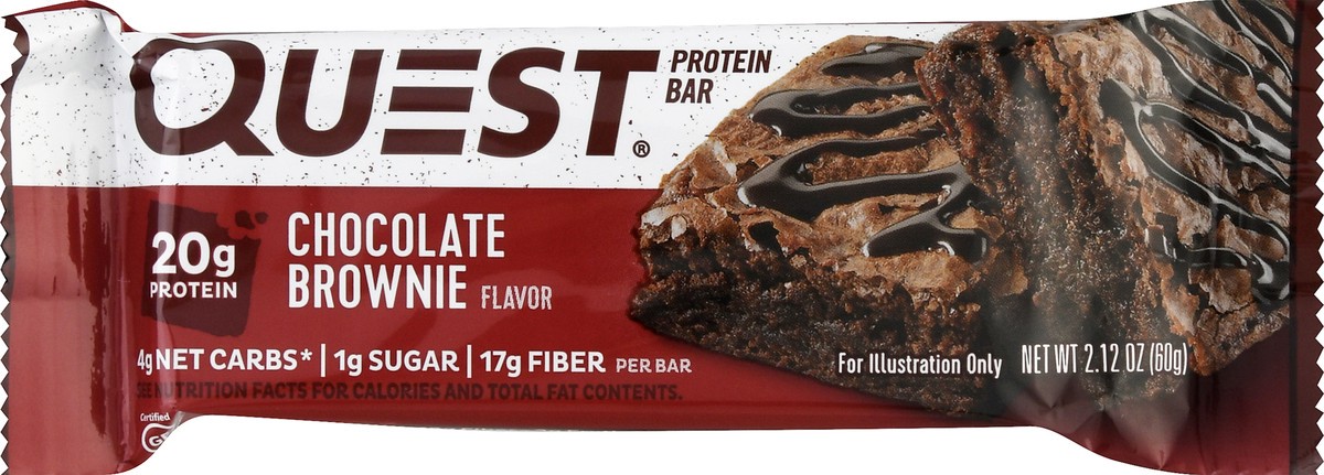 slide 7 of 9, Quest Bar Chocolate Brownie Protein Bar, 2.12 oz