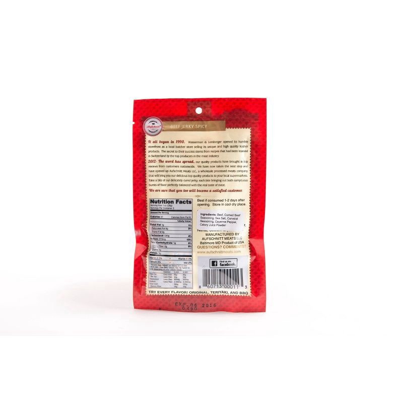 slide 1 of 3, Aufschnitt Spicy Beef Jerky - 2oz, 2 oz