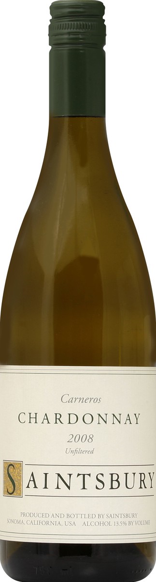 slide 2 of 2, Saintsbury Chardonnay, Unfiltered, Carneros, 2008, 750 ml