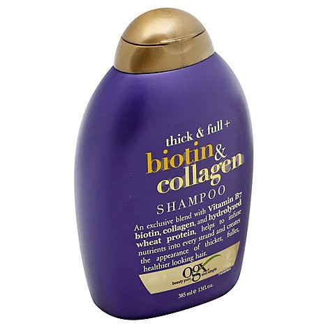 slide 1 of 5, OGX Thick & Full Biotin & Collagen Shampoo, 385 ml