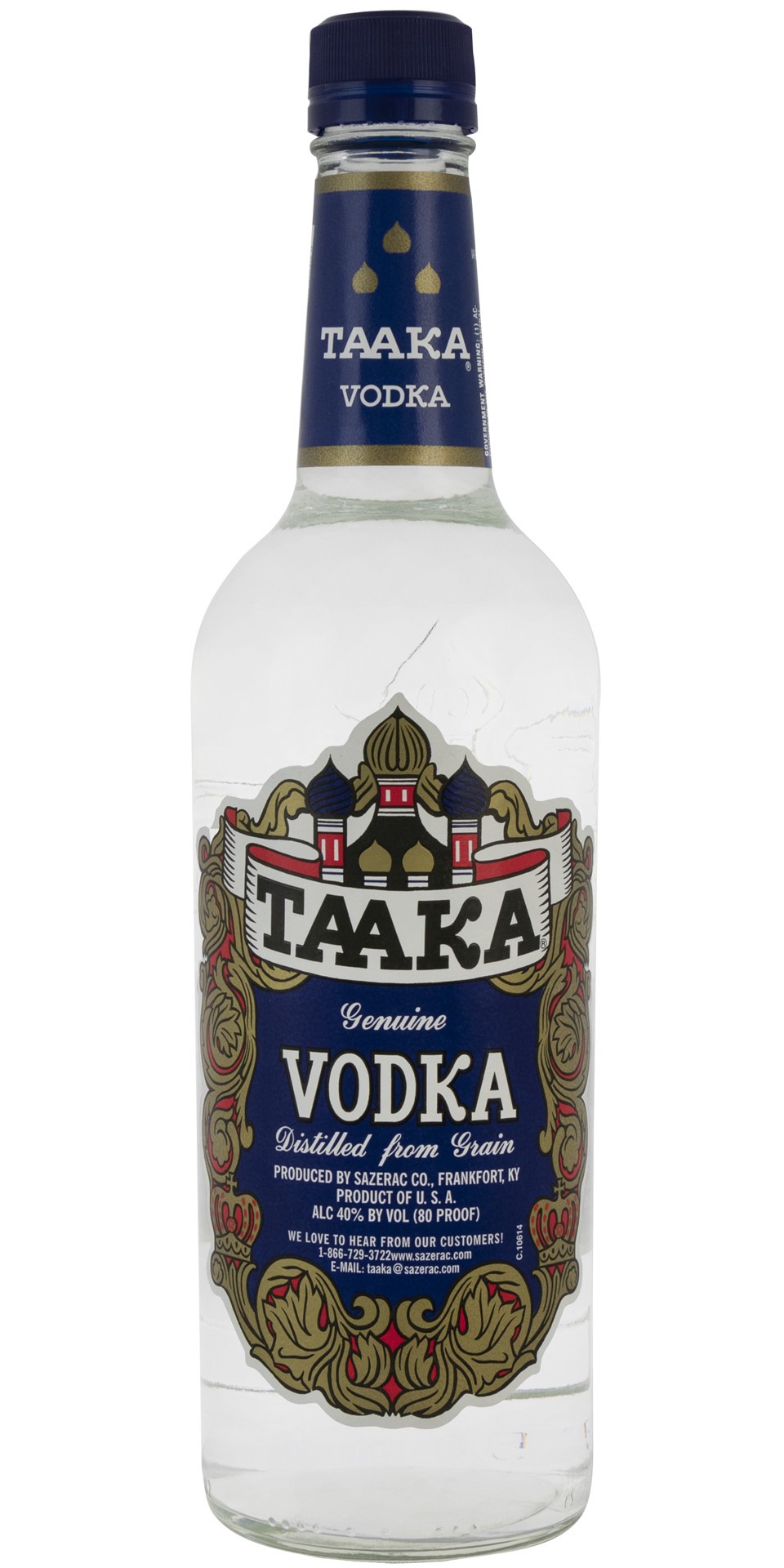 slide 1 of 2, Taaka Vodka 750ml 80 Proof, 750 ml
