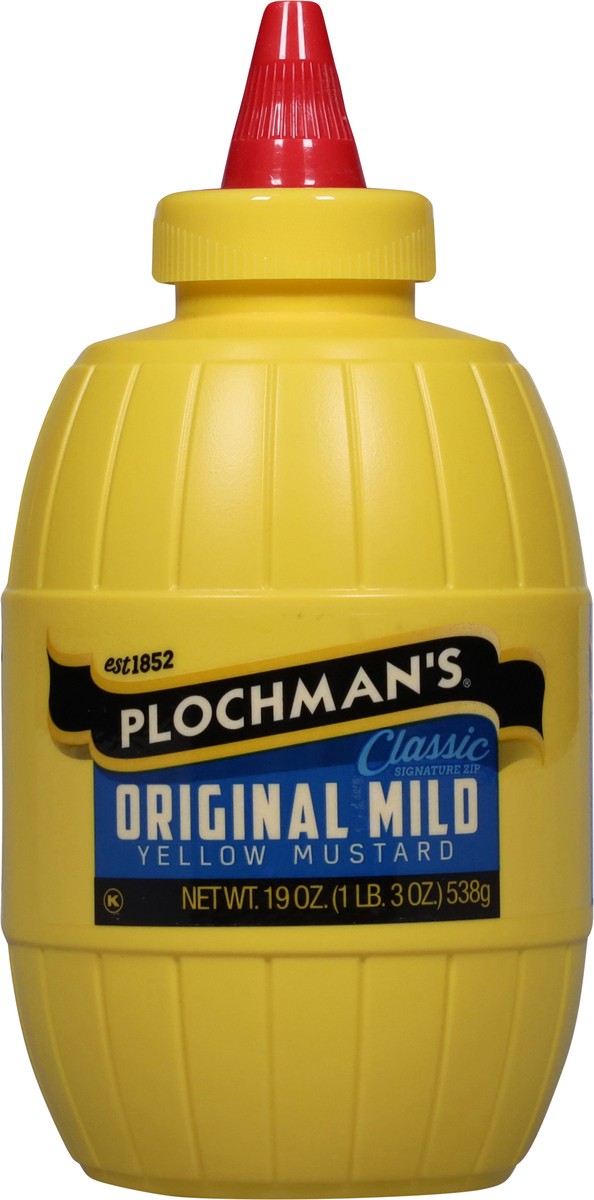 slide 5 of 14, Plochman's Original Mild Yellow Mustard 19 oz, 19 oz