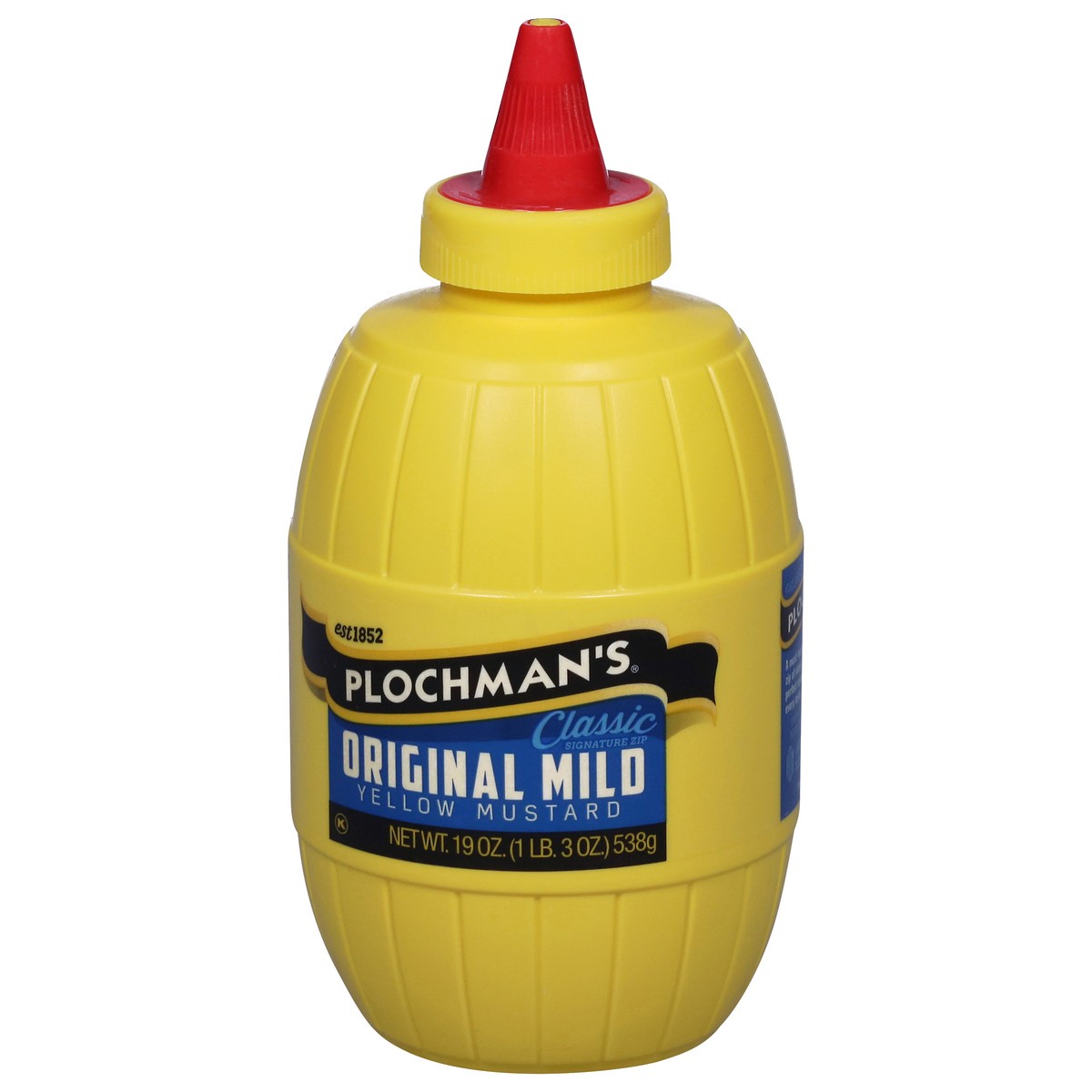slide 9 of 14, Plochman's Original Mild Yellow Mustard 19 oz, 19 oz