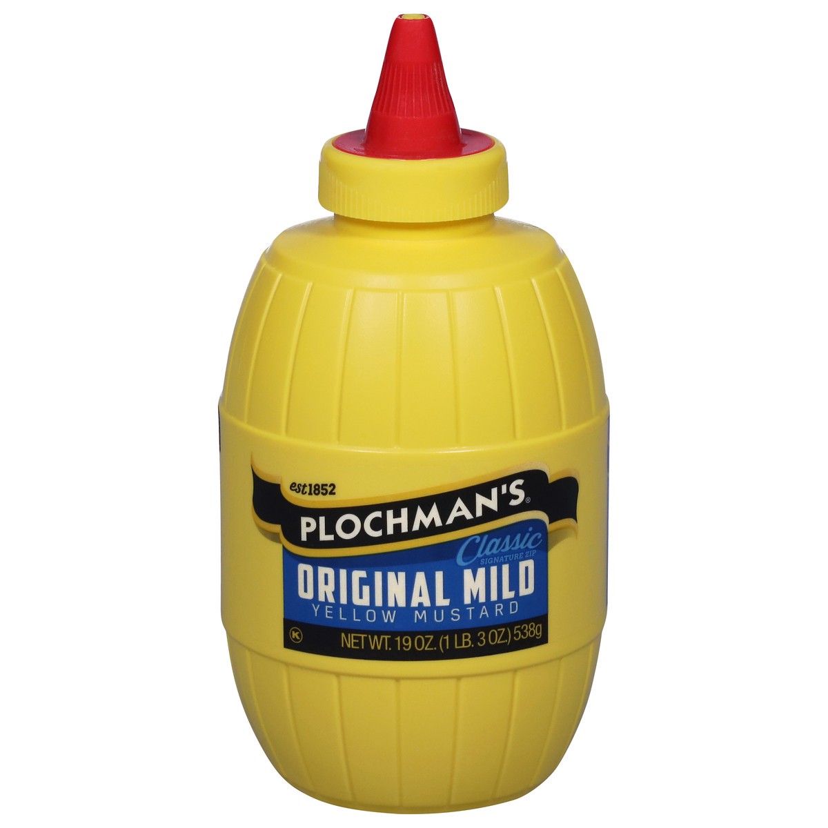 slide 1 of 14, Plochman's Original Mild Yellow Mustard 19 oz, 19 oz