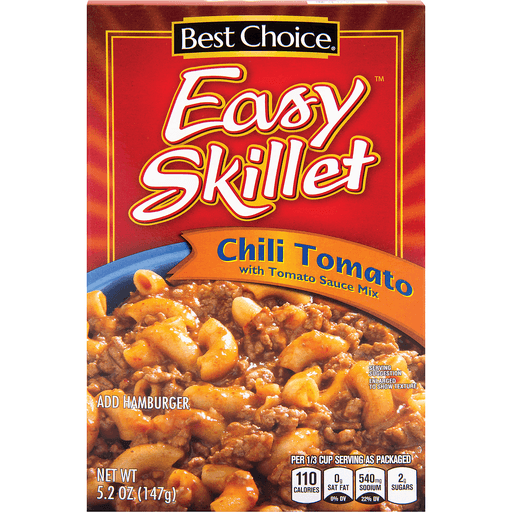 slide 1 of 1, Best Choice Easy Skillet Chili Tomato Dinner, 8 oz