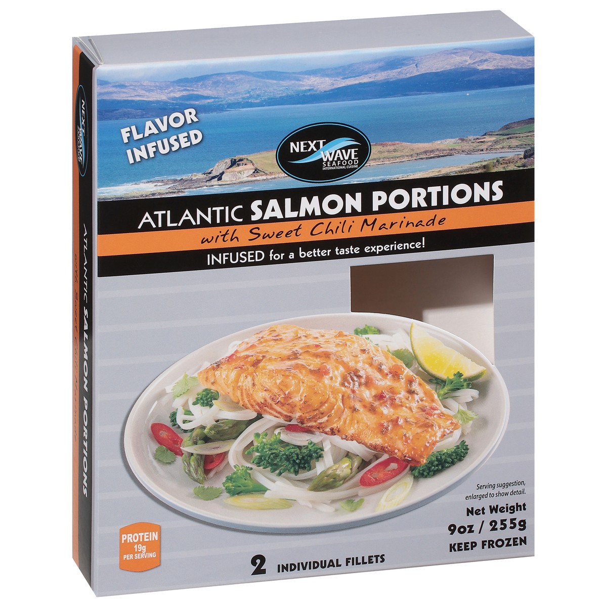 slide 14 of 14, Next Wave Seafood Atlantic Salmon Portions with Sweet Chili Marinade 2 ea, 2 ct