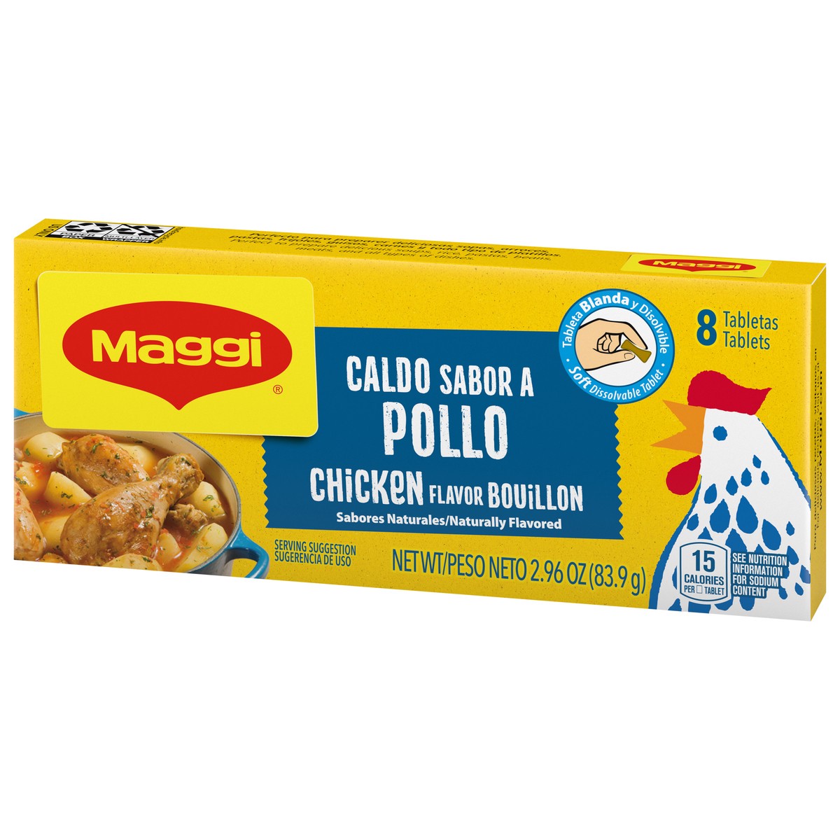 slide 5 of 9, Maggi Chicken Flavor Bouillon Tablets, 2.43 Oz, 8 ct