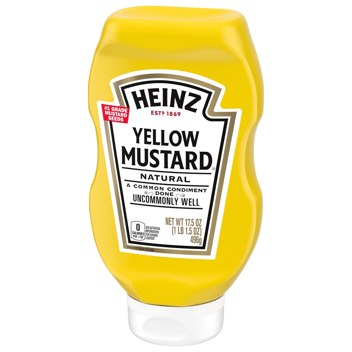 slide 3 of 11, Heinz Yellow Mustard 17.5 Oz. Bottle, 17.5 oz